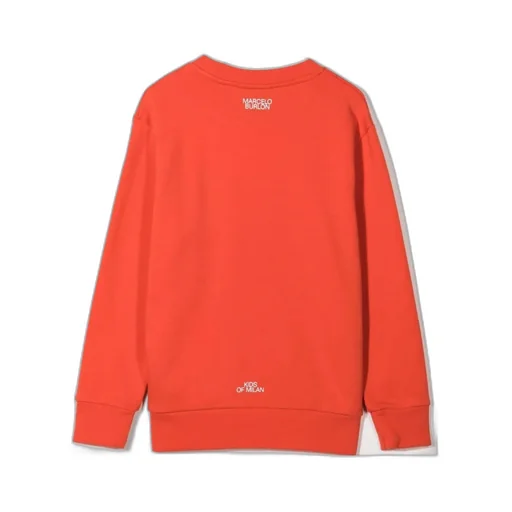 Feather Necklace Print Sweatshirt