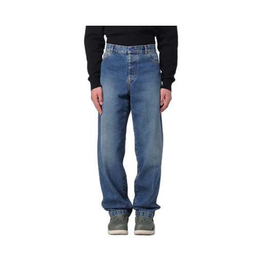 County Of Milan Logo Patch Straight-Leg Jeans