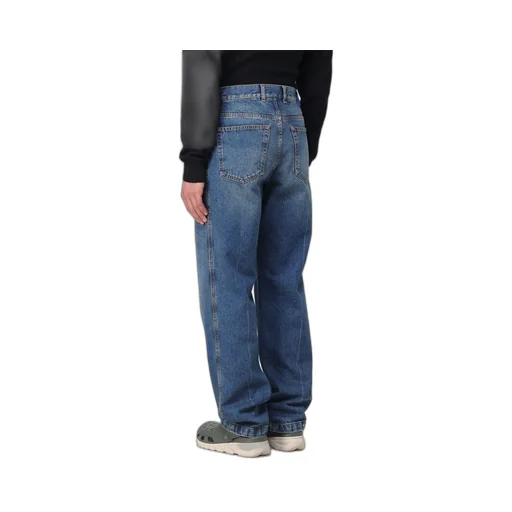 County Of Milan Logo Patch Straight-Leg Jeans