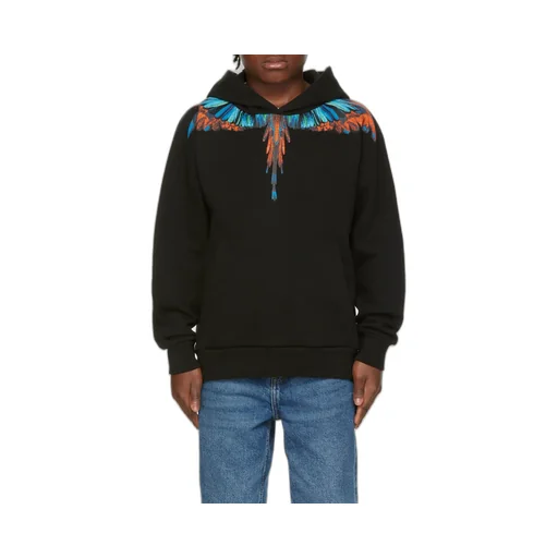 Wings Logo-Print Relaxed Hoodie