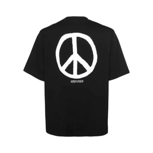 County Of Milan Crewneck Peace-Logo T-Shirt