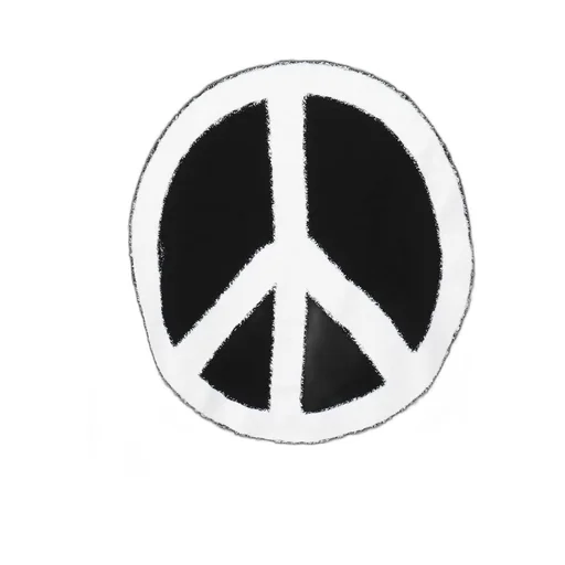 County Of Milan Crewneck Peace-Logo T-Shirt
