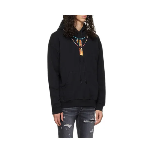 Graphic-Printed Drawstring Hoodie