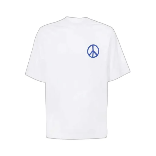 County Of Milan Crewneck Peace-Logo T-Shirt