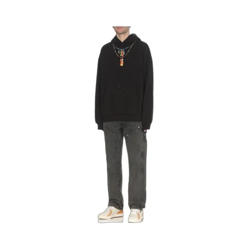 Graphic-Printed Drawstring Hoodie
