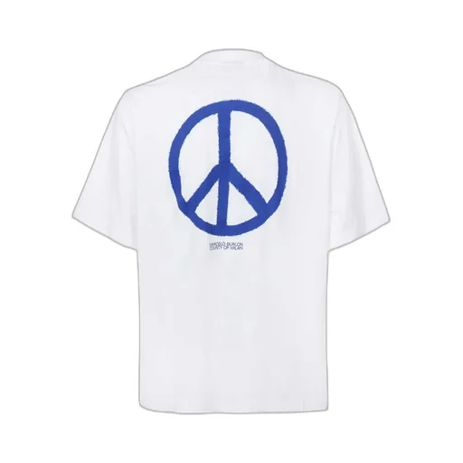 County Of Milan Crewneck Peace-Logo T-Shirt
