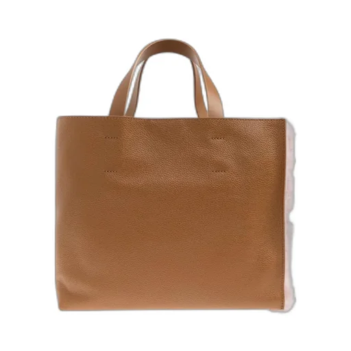 Fur-Trimmed Tote Bag