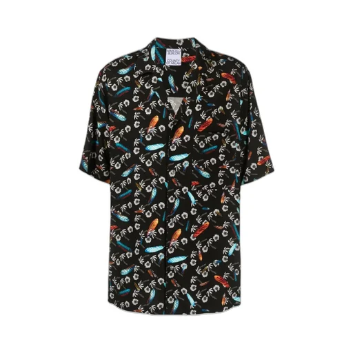 Floral Printed Short-Sleeved Shirt