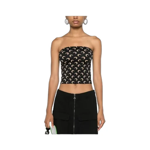 All-Over Moon Printed Top
