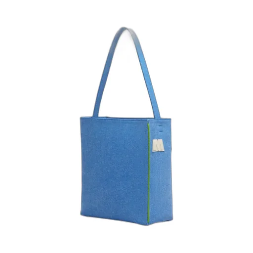 Logo-Patch Top Handle Tote Bag