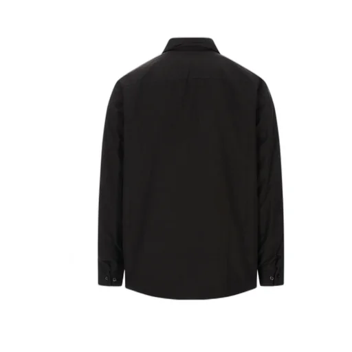 Logo Patch Curved Hem Shirt