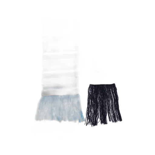 Striped Fringe Detailed Scarf