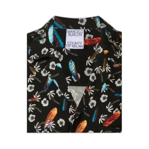 Floral Printed Short-Sleeved Shirt