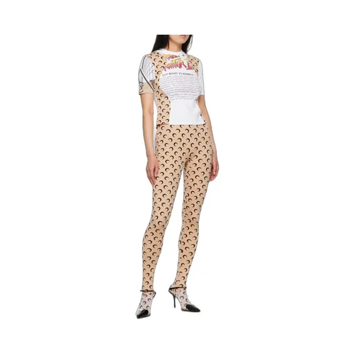 Moon Printed Skinny-Cut Leggings