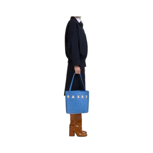 Logo-Patch Top Handle Tote Bag