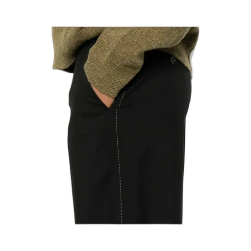 Side-Pockets Straight Trousers