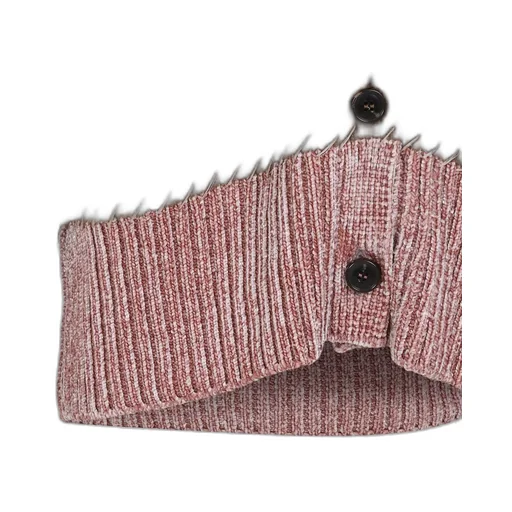 Brown Wool Colour-Block Cardigan