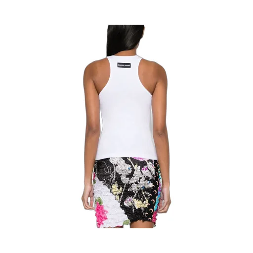 Logo Embroidered Sleeveless Tank Top
