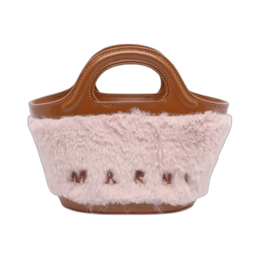 Tropicalia Micro Bag With Faux Fur Trim