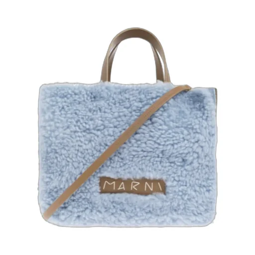 Logo Detailed Teddy-Effect Bag