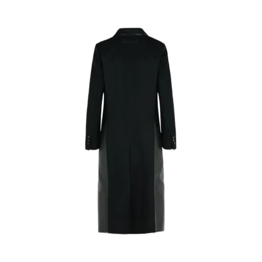 Button-Up Leather Coat