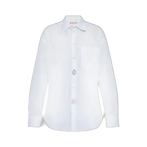 Embroidered-Detail Cotton Shirt