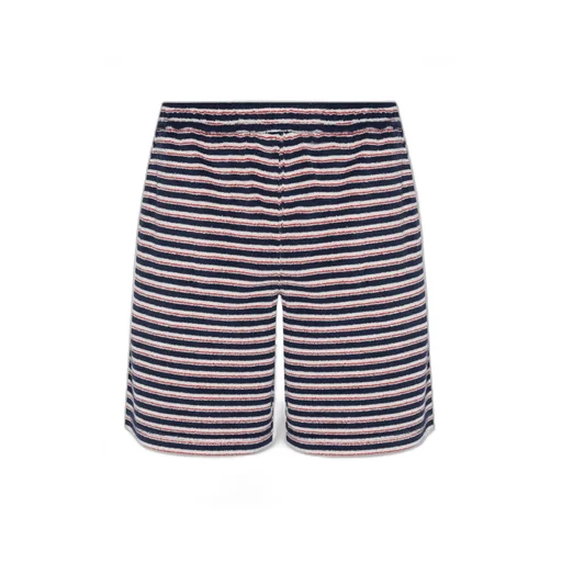 Striped Knee-Length Shorts