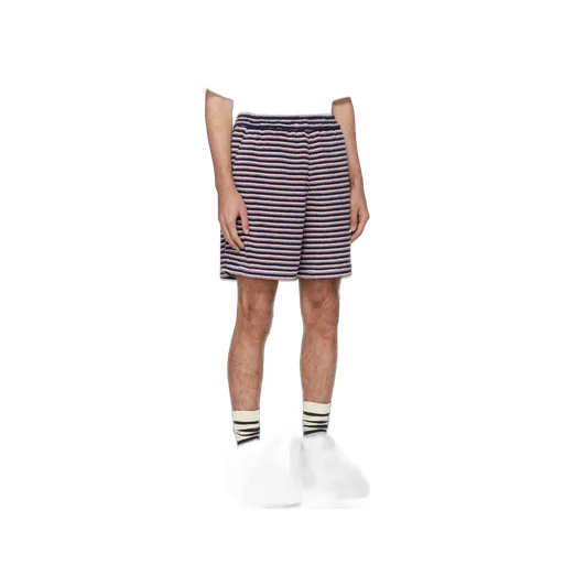 Striped Knee-Length Shorts