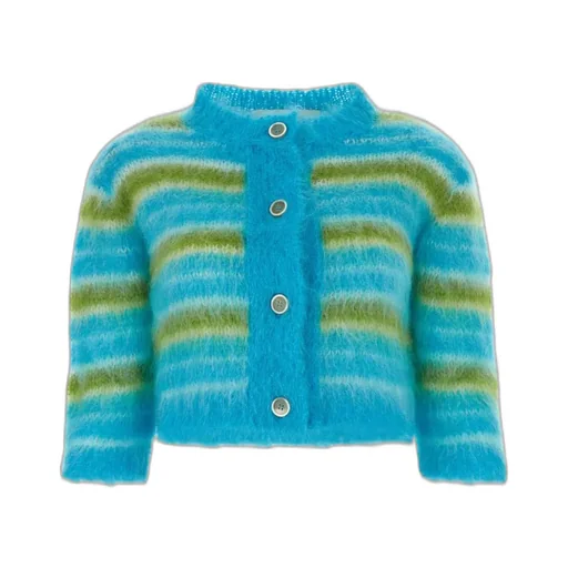 Striped Button Down Cardigan
