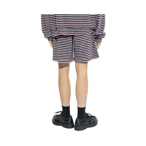 Striped Knee-Length Shorts