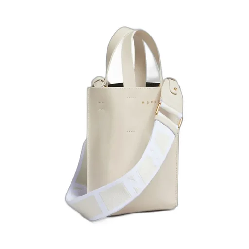 Logo Printed Top Handle Bag