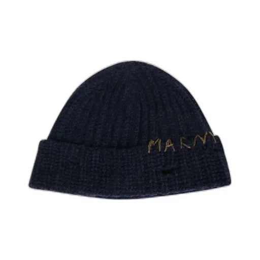 Hand-Stitched Logo Ribbed Beanie