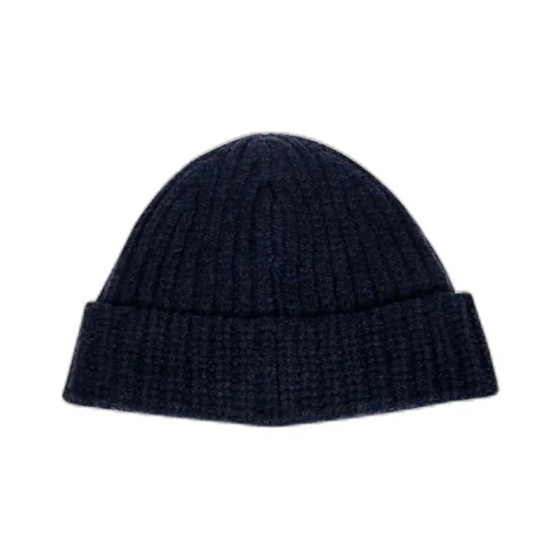 Hand-Stitched Logo Ribbed Beanie