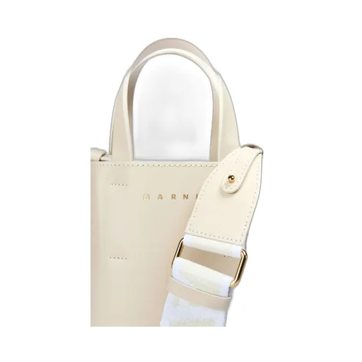 Logo Printed Top Handle Bag
