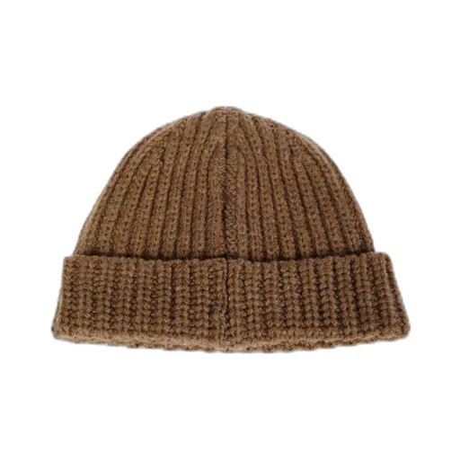 Hand-Stitched Logo Ribbed Beanie