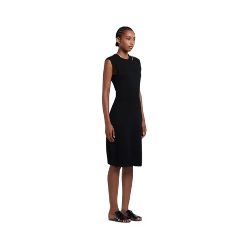 Distressed Effect Sleeveless Knitted Dress