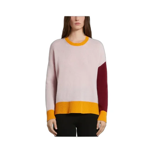 Color Blocked Crewneck Jumper