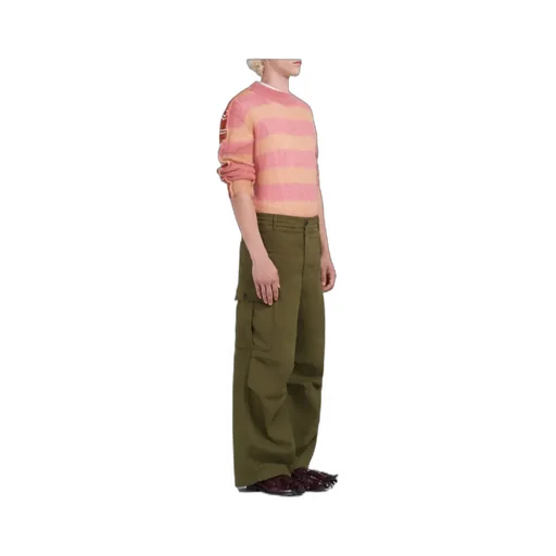 Stripe-Print Knit Jumper