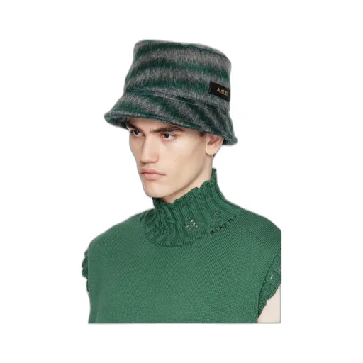 Logo Striped Fisherman's Hat
