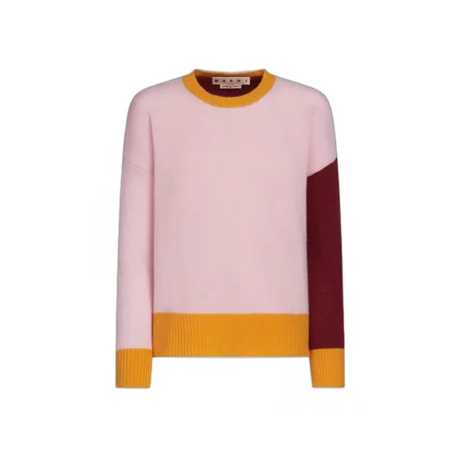 Color Blocked Crewneck Jumper
