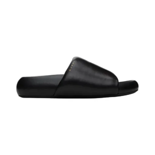 Open-Toed Flat Slippers