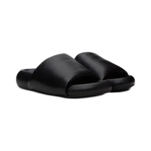 Open-Toed Flat Slippers