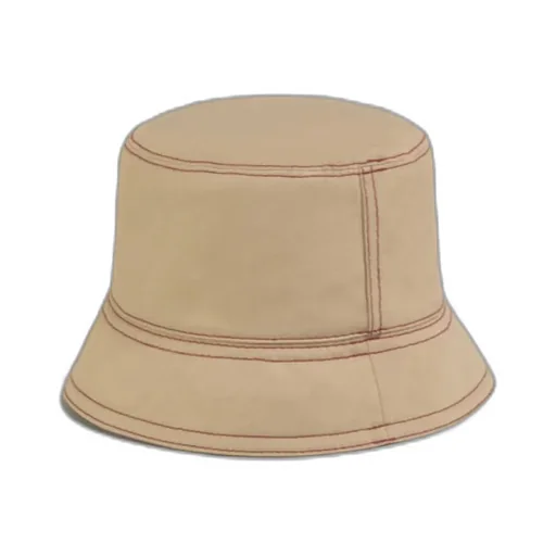 Beige Linen And Cotton Bucket Hat With Marni Embroidery