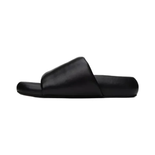Open-Toed Flat Slippers