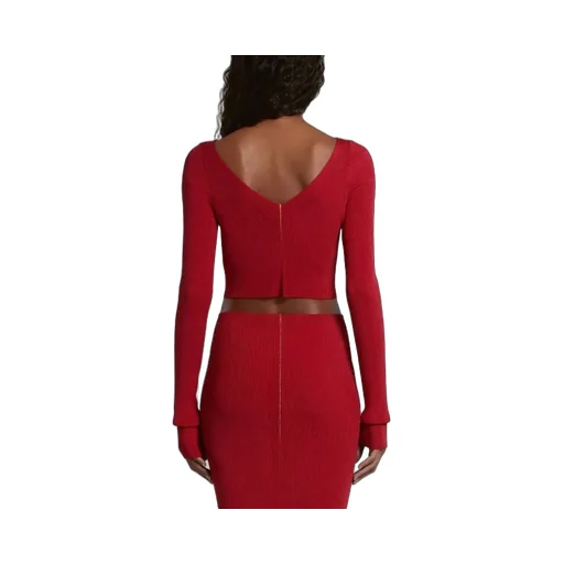 Knitted V-Neck Pullover