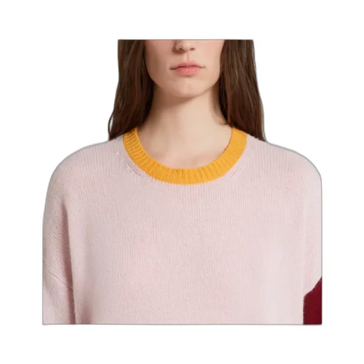 Color Blocked Crewneck Jumper
