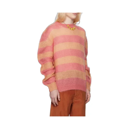 Stripe-Print Knit Jumper