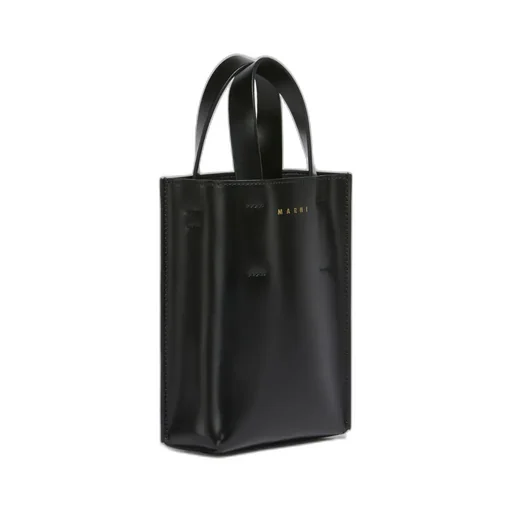 Logo Printed Top Handle Bag