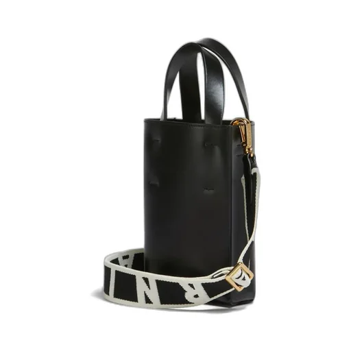 Logo Printed Top Handle Bag