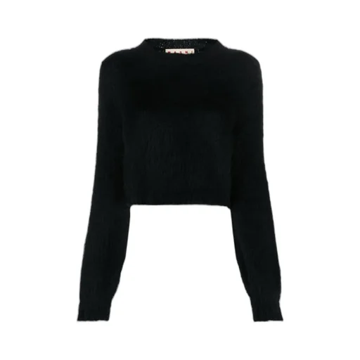 Crewneck Cropped Knit Jumper